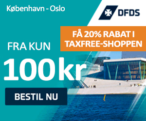 Bookingkode til DFDS Oslo færgen