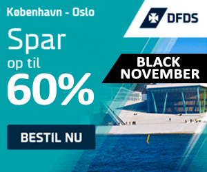 Bookingkode til DFDS Oslo færgen